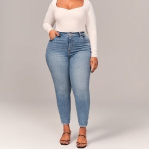 Curve love skinny ankle jeans